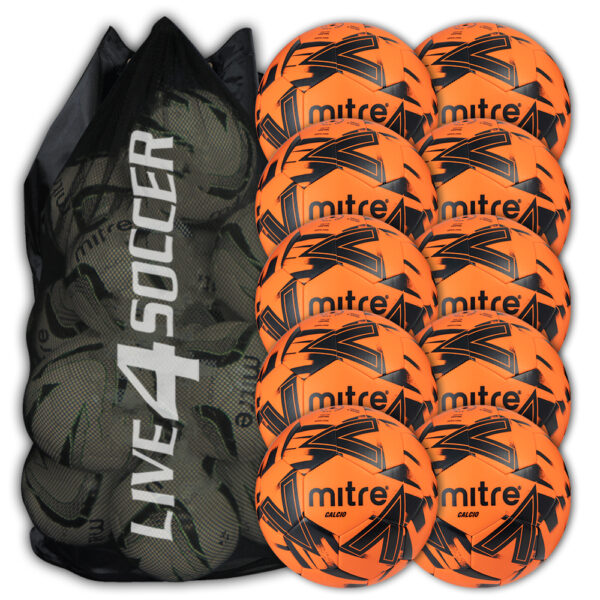 Calcio 2.0 Orange 10 Ball Deal Plus Free Bag